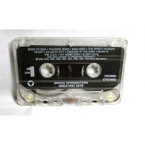 Bruce Springsteen Greatest Hits Album 1995 Music Cassette Rock Music Compilation - Picture 1 of 2